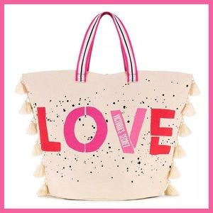 Victoria’s Secret LOVE Tassel Weekender Tote Bag
